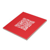 Creëer een scanbare rode (bewerkbare) QR-code Tegeltje (Zijkant)