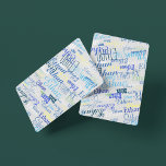 Creëer Een spel speelkaarten met je eigen naam<br><div class="desc">Creëer coole speelkaarten met je speciale naam herhaald in verschillende lettertypestijlen en kleuren op een bleke grijze (aangepaste kleur) achtergrond</div>