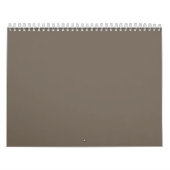 Creëer een stijlvolle leefruimte met een bruine wa kalender (Hoes)