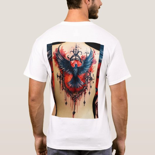 Creëer een titel voor een T-shirt met een schedel (Achterkant)