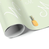 creëer een tropische gepersonaliseerde anananas cadeaupapier (Rol Hoek)