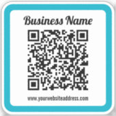 Creëer een waterdichte QR-code onmiddellijk Sticker (Voorkant)