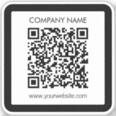 Creëer een waterdichte QR-code onmiddellijk Sticker (Voorkant)