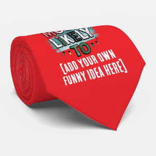 😂Creëer een zeer waarschijnlijk 🎄 grappig kerstc Stropdas