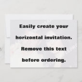 Creëer eenvoudig uw horizontale fotouitnodiging kaart (Voorkant)