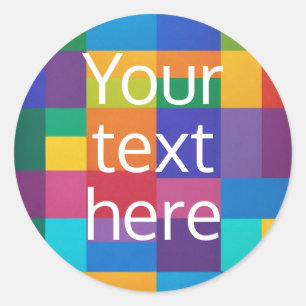 creëer eigen afbeelding tekst sticker regenboog
