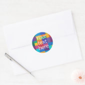 creëer eigen afbeelding tekst sticker regenboog (Envelop)