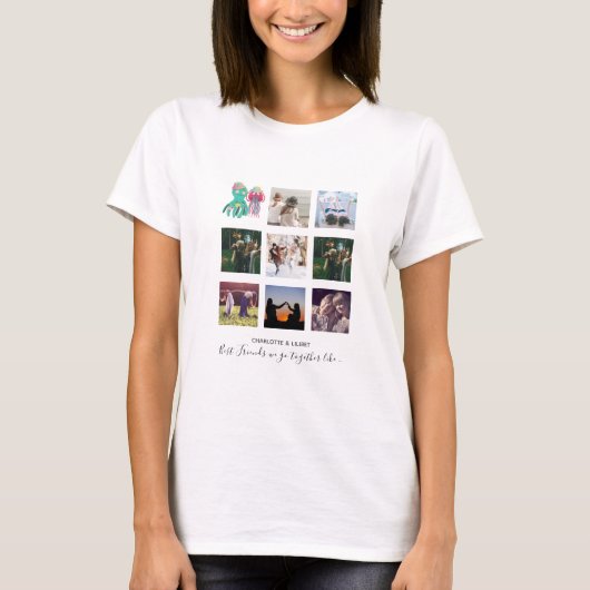 Creëer Eigen BFF-foto-inktcadeaus - kwallen okt T-shirt (Voorkant)