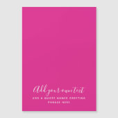 Creëer Eigen CERISE PINK Aangepaste tekst (Voorkant)