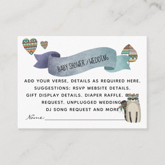 Creëer Eigen evenementen - Boshavens Informatiekaartje (Voorkant)