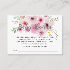 Creëer Eigen Event Details Inserts - BOHOPink Viol Informatiekaartje