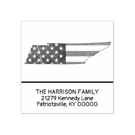Creëer Eigen familienaam Tennessee Retouradres Rubberstempel