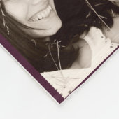 Creëer eigen FOTO Collage Blanket PINK Monogram Fleece Deken (Hoek)