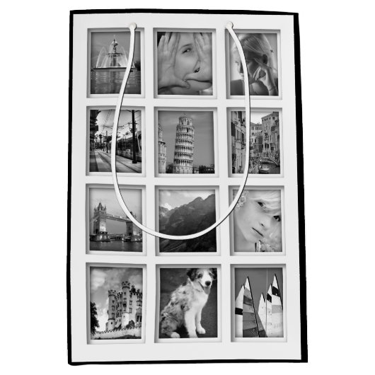 Creëer-Eigen fotocollage-cadeautas Medium Cadeauzakje (Voorkant)