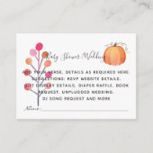 Creëer Eigen gebeurtenisdetails — Herfst pompoen Informatiekaartje (Voorkant)