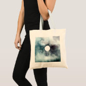 Creëer Eigen Gothic Misty Blue Waterverf Gepersona Tote Bag (Voorkant (product))