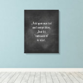 Creëer Eigen Krijtbord Wandkunst - menu, bord, spr Canvas Afdruk (Insitu (Houten vloer))