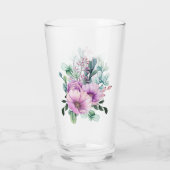 Creëer Eigen MOEDER van BRIDE GROOM Gift Named Flo Glas (Achterkant)