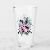 Creëer Eigen MOEDER van BRIDE GROOM Gift Named Flo Glas (Voorkant)