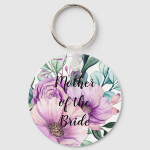 Creëer Eigen MOEDER van BRIDE GROOM Gift Named Flo Sleutelhanger