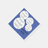 creëer eigen papieren foto tekst servet sjabloon b (Hoek)