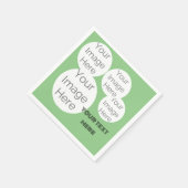 creëer eigen papieren foto tekst servet sjabloon g (Hoek)