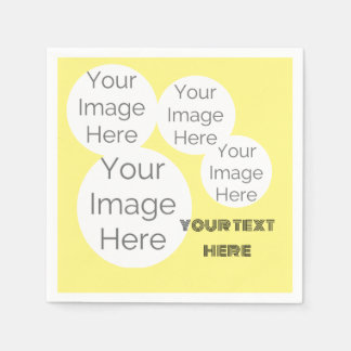 creëer eigen papieren foto tekst servet sjabloon g