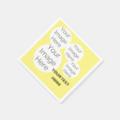 creëer eigen papieren foto tekst servet sjabloon g (Hoek)