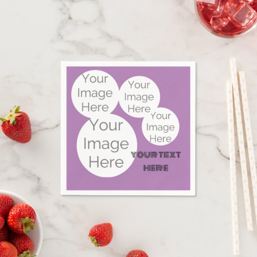 creëer eigen papieren foto tekst servet sjabloon p (Insitu)