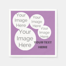 creëer eigen papieren foto tekst servet sjabloon p
