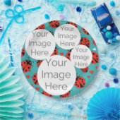 creëer eigen papieren foto tekst sjabloon lievehee papieren bordje (Feest)