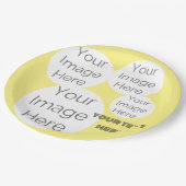 creëer eigen papieren tekst sjabloon gele foto bordje (Gekanteld)