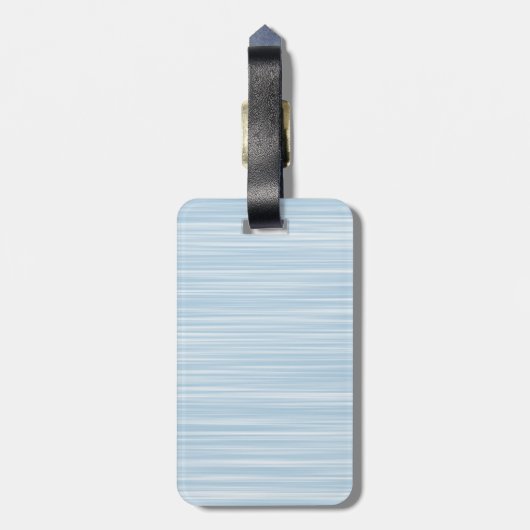 Creëer eigen persoonlijke cadeaus |Babyblauwe Wate Bagagelabel (Achterkant verticaal)