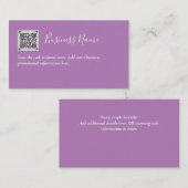 Creëer eigen QR-code Visitekaartje - Veel kleuren Informatiekaartje (Voorkant / Achterkant)