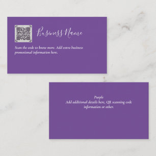 Creëer eigen QR-code Visitekaartje - Veel kleuren Informatiekaartje