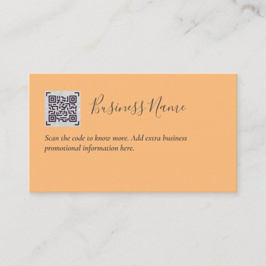 Creëer eigen QR-code Visitekaartje - Veel kleuren Informatiekaartje (Voorkant)