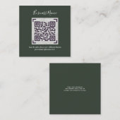 Creëer eigen QR-code Visitekaartje - Veel kleuren Informatiekaartje (Voorkant / Achterkant)