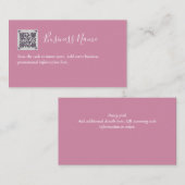 Creëer eigen QR-code Visitekaartje - Veel kleuren Informatiekaartje (Voorkant / Achterkant)