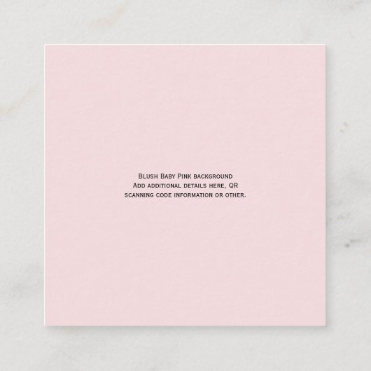 Creëer eigen QR-code Visitekaartje - Veel kleuren Informatiekaartje (Achterkant)