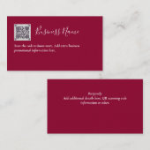 Creëer eigen QR-code Visitekaartje - Veel kleuren Informatiekaartje (Voorkant / Achterkant)