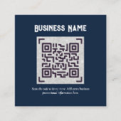 Creëer eigen QR-code Visitekaartje - Veel kleuren Informatiekaartje (Voorkant)