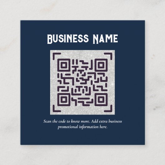 Creëer eigen QR-code Visitekaartje - Veel kleuren Informatiekaartje (Voorkant)