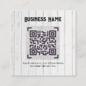 Creëer eigen QR-code Visitekaartje - Veel kleuren Informatiekaartje (Voorkant)