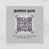 Creëer eigen QR-code Visitekaartje - Veel kleuren Informatiekaartje (Voorkant)
