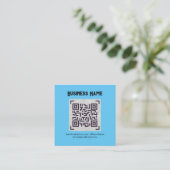 Creëer eigen QR-code Visitekaartje - Veel kleuren Informatiekaartje (Staand voorkant)