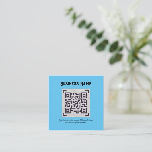 Creëer eigen QR-code Visitekaartje - Veel kleuren Informatiekaartje (Staand voorkant)