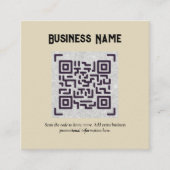 Creëer eigen QR-code Visitekaartje - Veel kleuren Informatiekaartje (Voorkant)