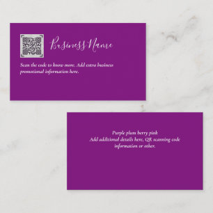 Creëer eigen QR-code Visitekaartje - Veel kleuren Informatiekaartje