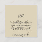 Creëer eigen QR-code Visitekaartje - Veel kleuren Informatiekaartje (Achterkant)