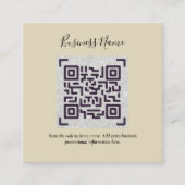 Creëer eigen QR-code Visitekaartje - Veel kleuren Informatiekaartje (Voorkant)